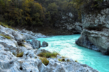 river in the mountains