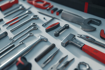 Fototapeta premium Building success essential construction tools for every diy enthusiast home workshop guide indoor practical insights