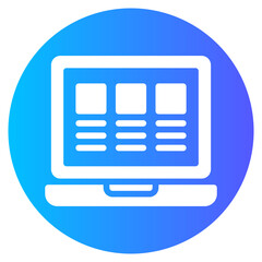 planning gradient icon