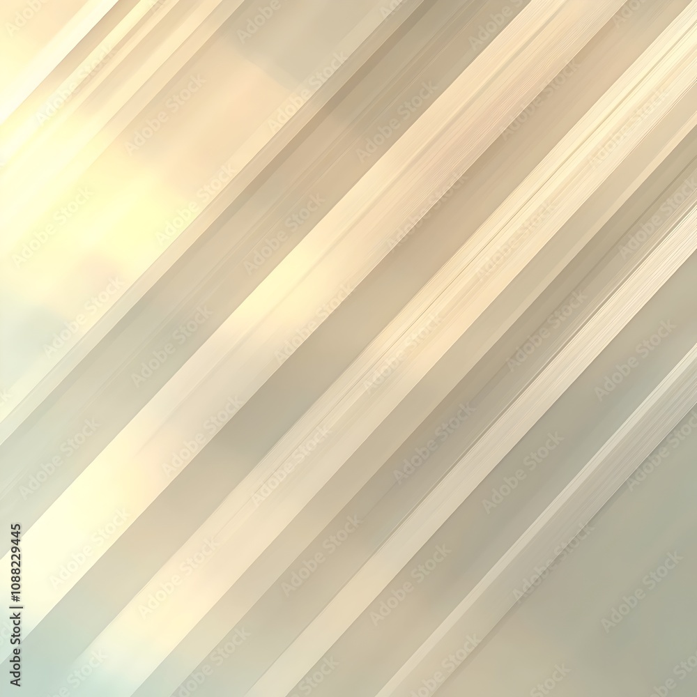Poster an abstract background featuring soft, diagonal lines in warm beige and light pastel hues, creating 