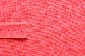 red texture of fabric textile, abstract image for fashion cloth design background