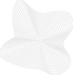 Circles lines wavy. Geometric technology round shape