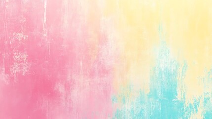 Obraz premium Abstract pastel background with pink, yellow, and blue hues.