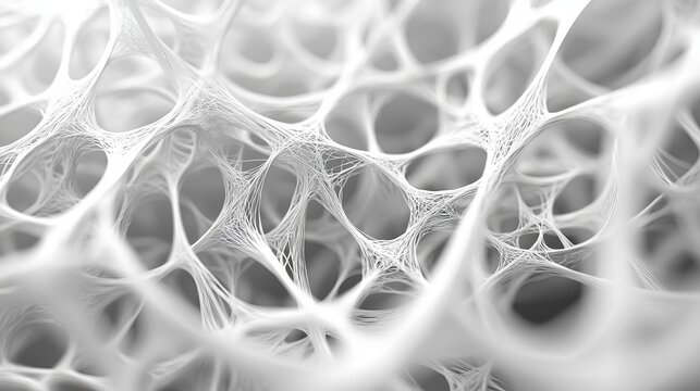 Mesh of intertwined lines, dynamic motion effect, organic shapes
