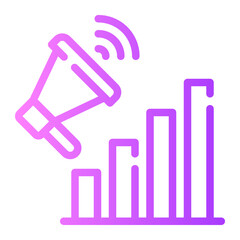 advertising gradient icon