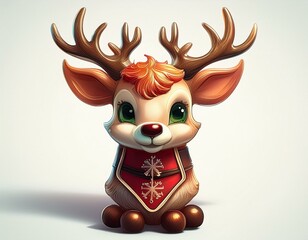 Christmas Stocking Holder Isolated on White Background