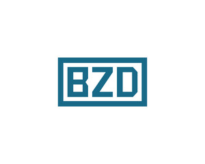BZD logo design vector template. BZD