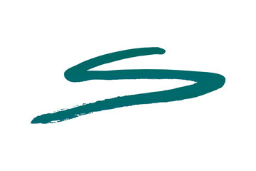 Fototapeta premium Green watercolor background. Artistic hand paint. Isolated on transparent background. 