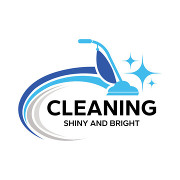 Clean carpet services logo. Washing or cleaning home logo vector illustration isolated on transparent background.