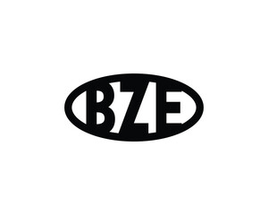 BZE logo design vector template. BZE