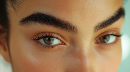 Fototapeta premium Woman's eyes with long eyelashes