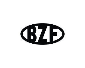 BZF logo design vector template. BZF