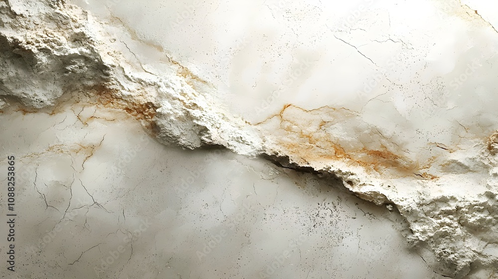 Poster abstract close-up of a textured surface featuring soft white and beige tones with intricate natural 