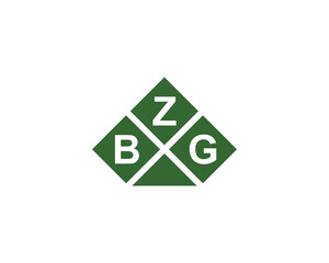 BZG logo design vector template. BZG