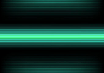 Abstract background with green neon beam