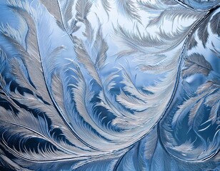 Frosted Glass Texture with Crystalline Patterns