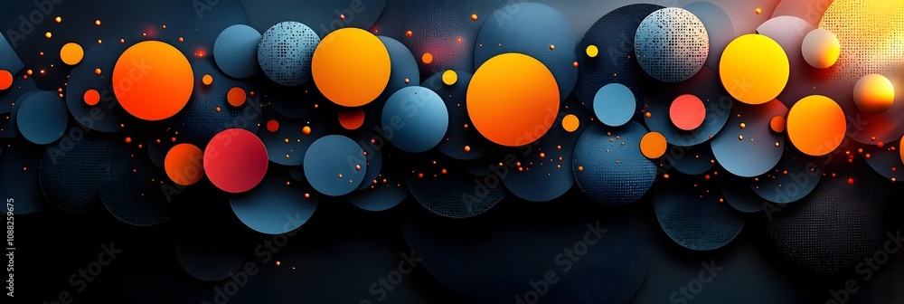 Poster vibrant modern abstract geometric banner design for new year 2025 clean background with colorful gra