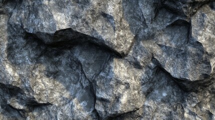 A close-up view of textured gray rocks, showcasing intricate patterns and natural features.