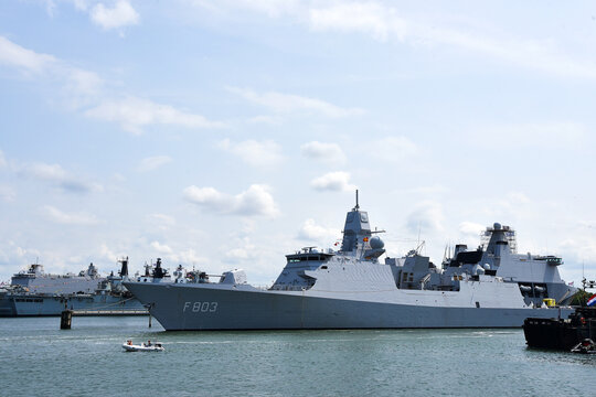 Den Helder, Netherlands. June 30, 2023. Navy ships during naval days in the port of Den Helder