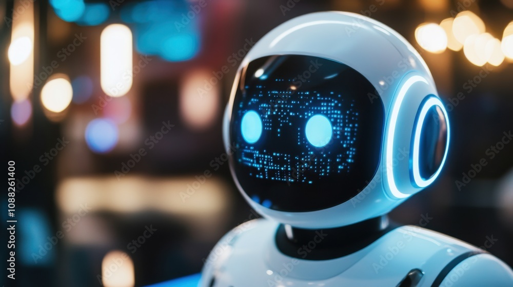 Poster A sophisticated AI-driven real-time language translation device, modern communication setup with advanced translation tools and multilingual interfaces, Communication style
