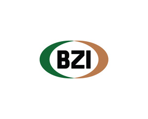 BZI logo design vector template. BZI