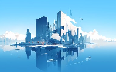 Fototapeta premium City Reflection