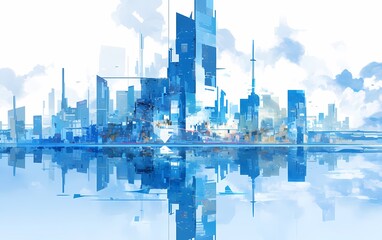 Obraz premium City Reflection