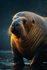 Fototapeta premium sea lion on the beach