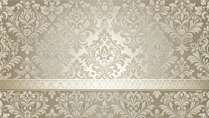 Sophisticated wallpaper design in shades of gray and beige , elegant, subtle, patterned, background, living room