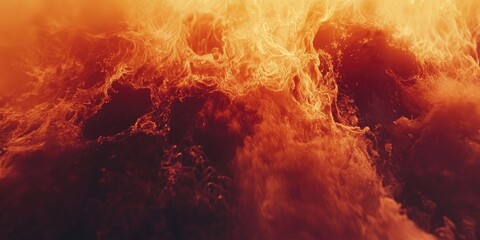 Fire on Sky Background