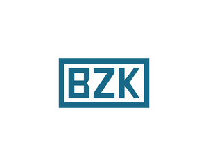 BZK logo design vector template. BZK