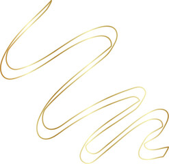 Golden ribbon line shiny gradient, party, holiday, event