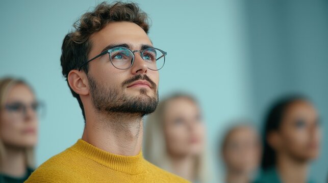 Digital marketing class engagement office environment educational content professional development focused viewpoint skill enhancement