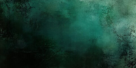 Fototapeta premium Dark Green Wall Background with Subtle Grain Texture and Banner for Adobe Stock.