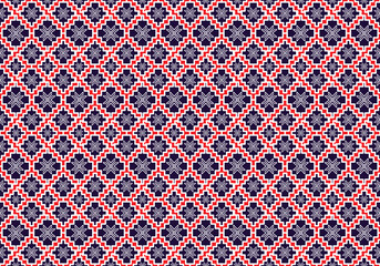 Ethnic tribal patterns in seamless geometric patterns.