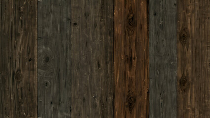 Obraz premium Vectorized wood background set. An above view of a single hardwood table or floor. Isolated brown wood texture with stripes against a gray background