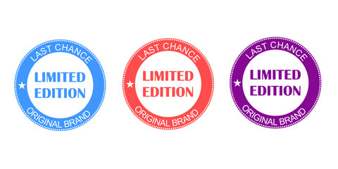 Sales badges vectors icon set