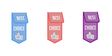 Sales badges vectors icon set