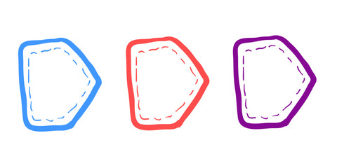 Sales badges vectors icon set