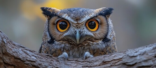 Obraz premium A Close-up of a Majestic Owl