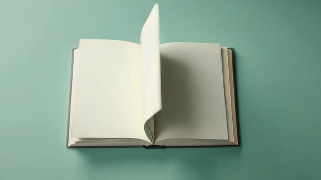 book, open, blank, paper, page, empty, isolated, old, white, notebook,