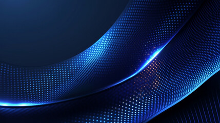A blue abstract vector background with dynamic light patterns and glowing elements, evoking a sense of energy, depth, and digital transformation with vibrant colors and fluid design
