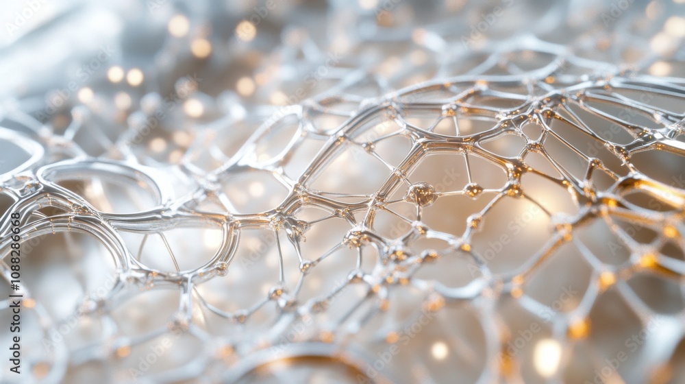 Aufkleber An extreme close-up of a brain-inspired neuromorphic computing architecture, showing synaptic connections and neural network simulation, Neuromorphic computing technology style