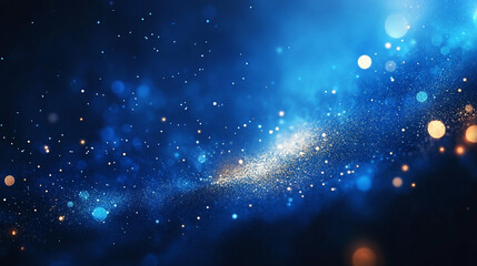 A blue abstract vector background with dynamic light patterns and glowing elements, evoking a sense of energy, depth, and digital transformation with vibrant colors and fluid design