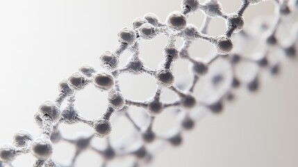 An extreme close-up of a DNA origami nanostructure, demonstrating programmable nanotechnology for molecular assembly, Nanotechnology style