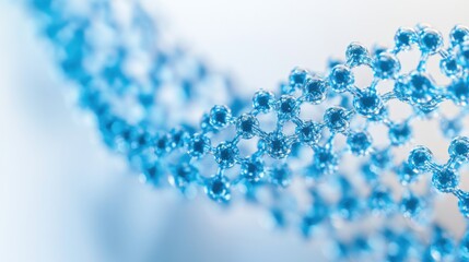 An extreme close-up of a DNA origami nanostructure, demonstrating programmable nanotechnology for molecular assembly, Nanotechnology style