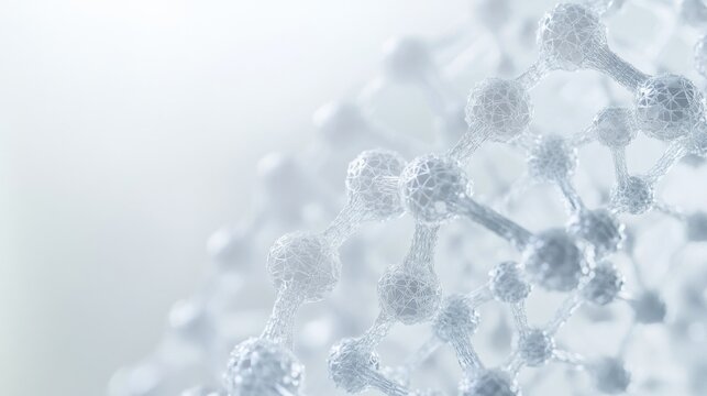 An extreme close-up of a DNA origami nanostructure, demonstrating programmable nanotechnology for molecular assembly, Nanotechnology style
