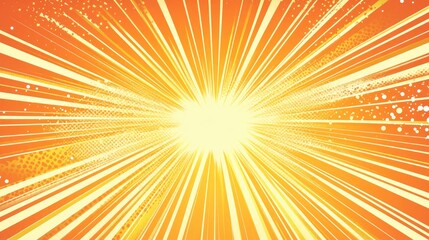 Obraz premium Yellow and Orange Comic Book Background