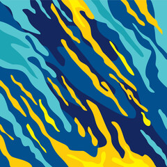 Abstract colorful blue yellow template background design