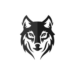 head wolf logo designs